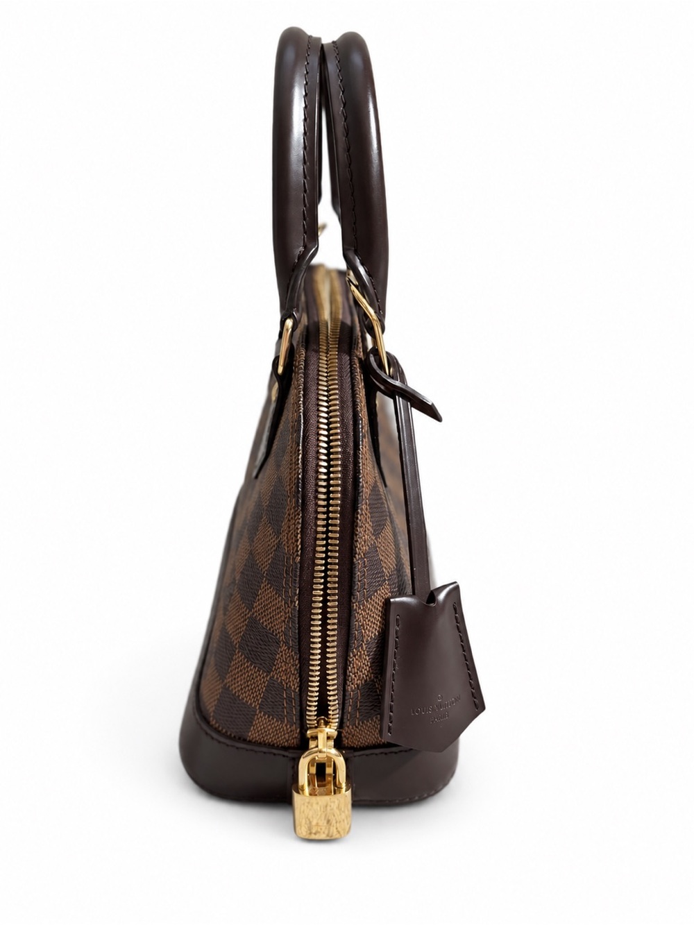 Louis Vuitton Alma BB Damier Ebene Crossbody Bag Complete Set + Entrupy COA - Picture 3 of 6
